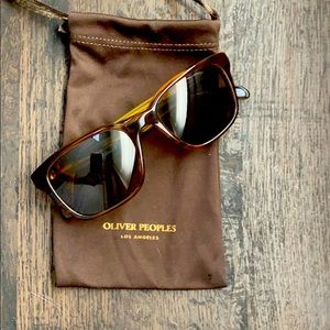 Oliver Peoples Polarized Tortoise Sunglasses